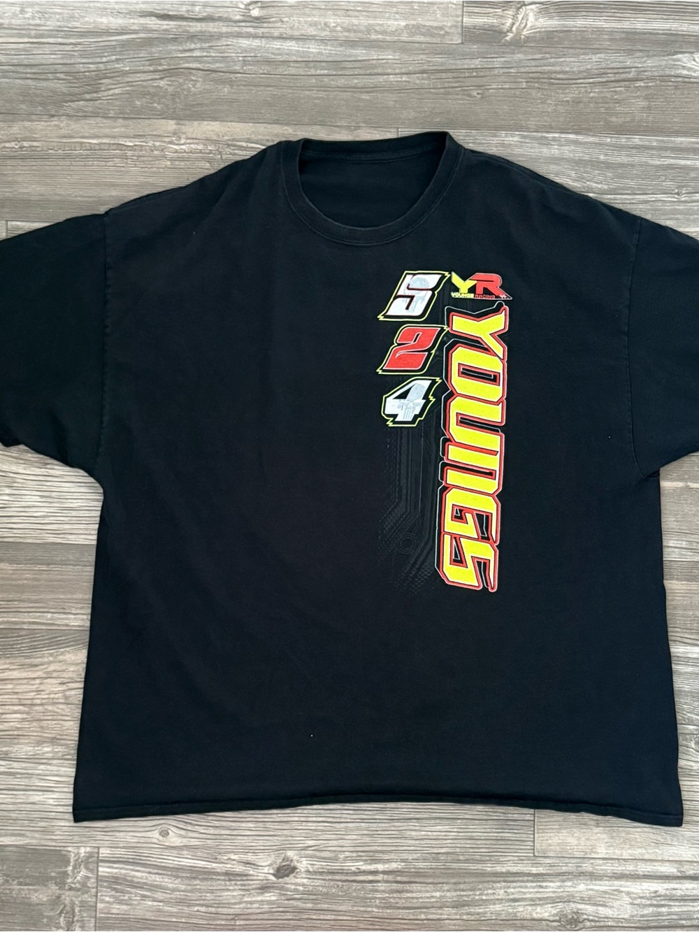 Young's Motorsports Official NASCAR Double Sided Graphic Tee XXL
